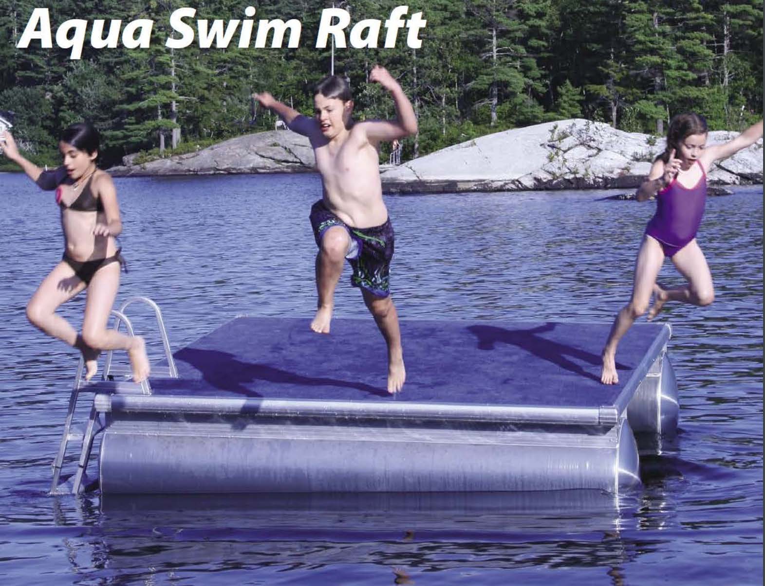 2024 8 x 12 Swim Raft, Vinyl Flooring 8 x 12 Swim Raft, Vinyl Flooring Swim Raft  - Click for larger photo